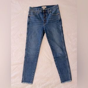 Madewell Button Front High Rise Skinny Jeans